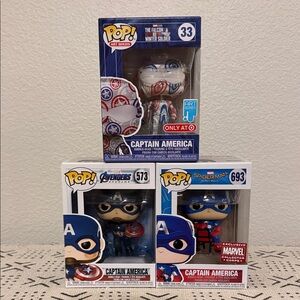 Funko Captain America Pop Trio